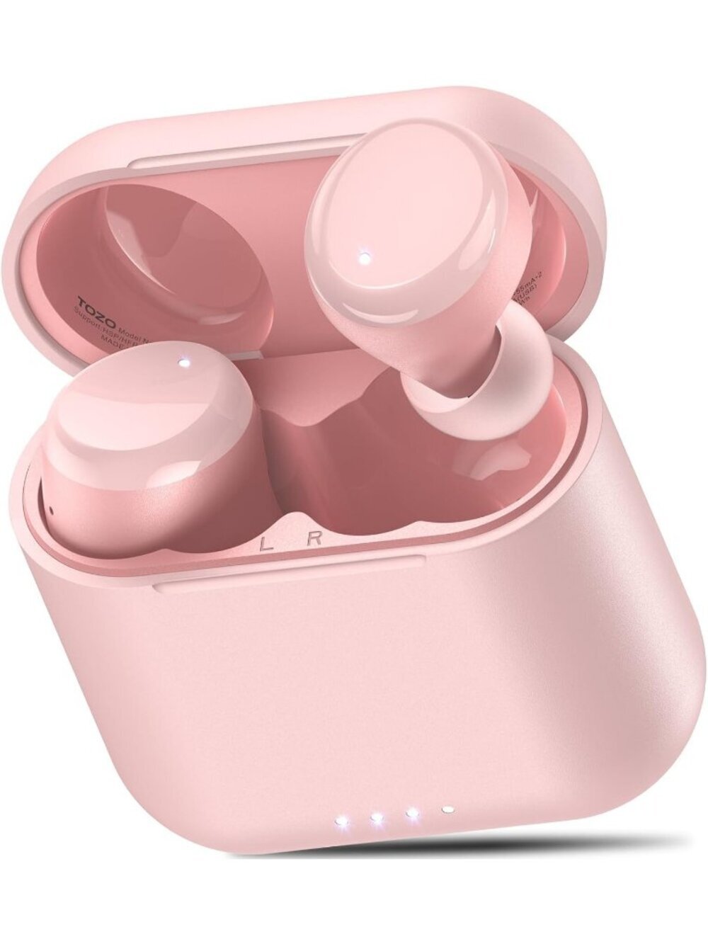 Wireless Pink Stereo Sound 50 Hours Playtime Waterproof Bluetooth 5.3 Earbud